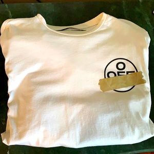 Off White Long Sleeve Arrow Design Shirt